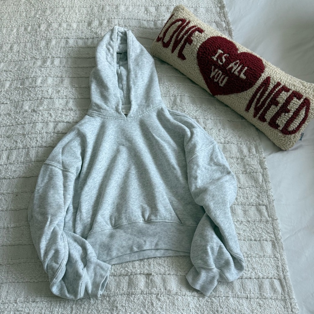 Abercrombie & Fitch Light Gray Women's Hoodie